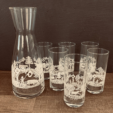 Karaffe-Trinkglas-Set swiss Tradition